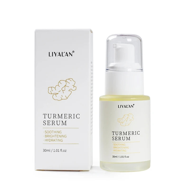 Turmeric Skin Care Set Facial Anti Acne Serum Oil Face Toner Wash Repair Whitening Hydrating Organic Ginger Root Skincare Cream